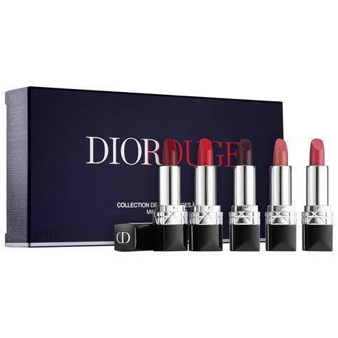 miniature rouge a levre dior|Mini Rouge Dior Lipstick Gift Set .